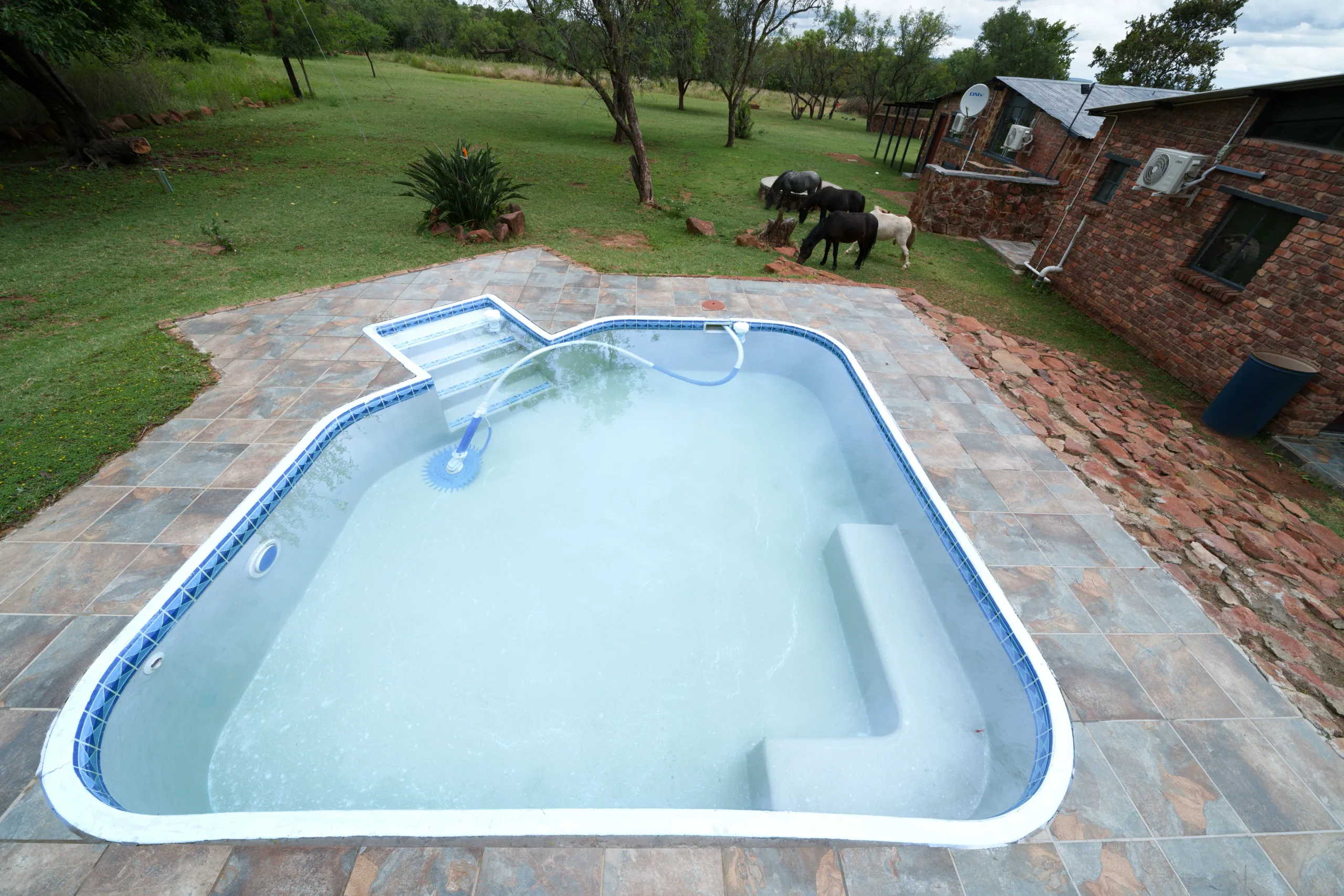 Chalet pool view