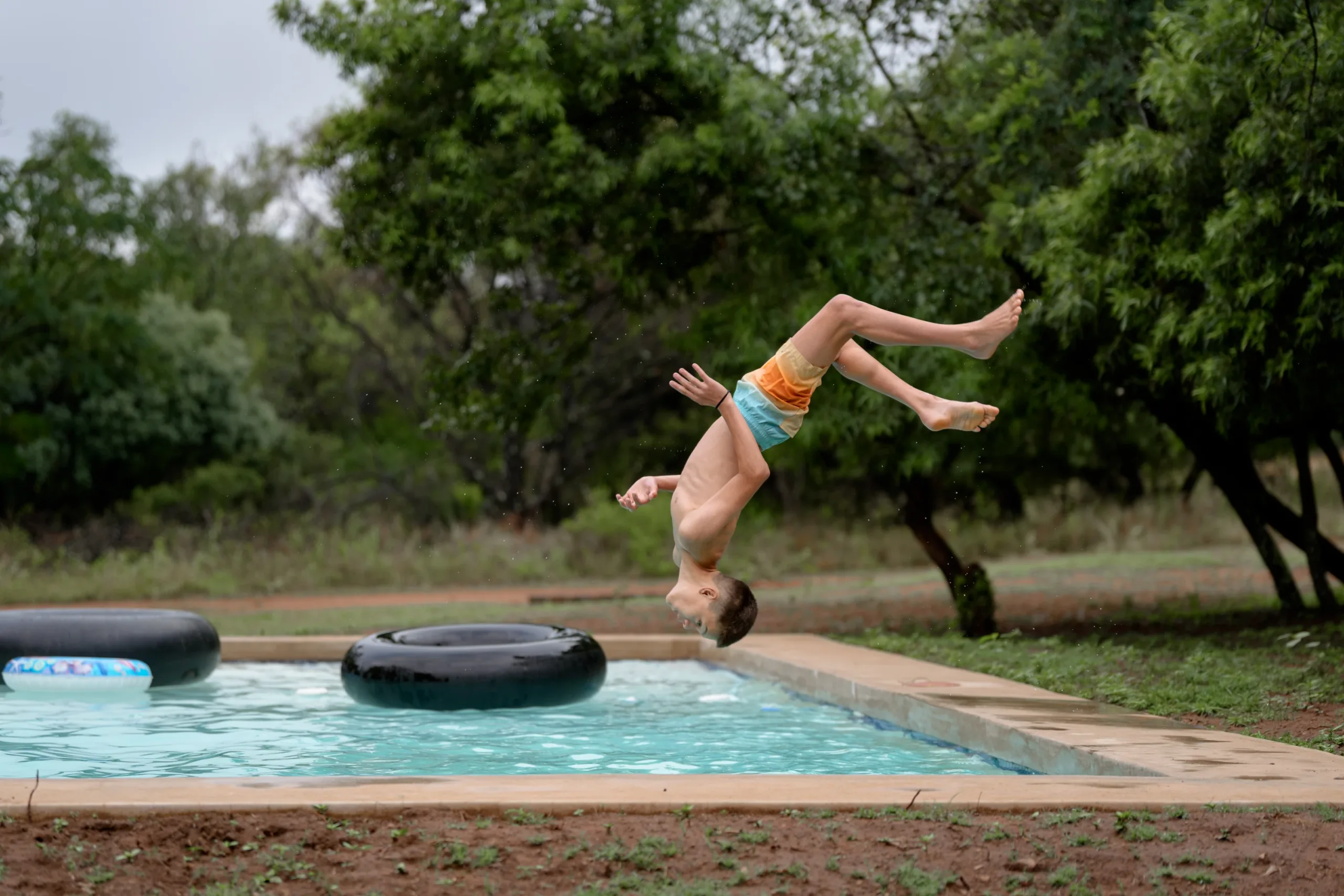 Kids in the pool