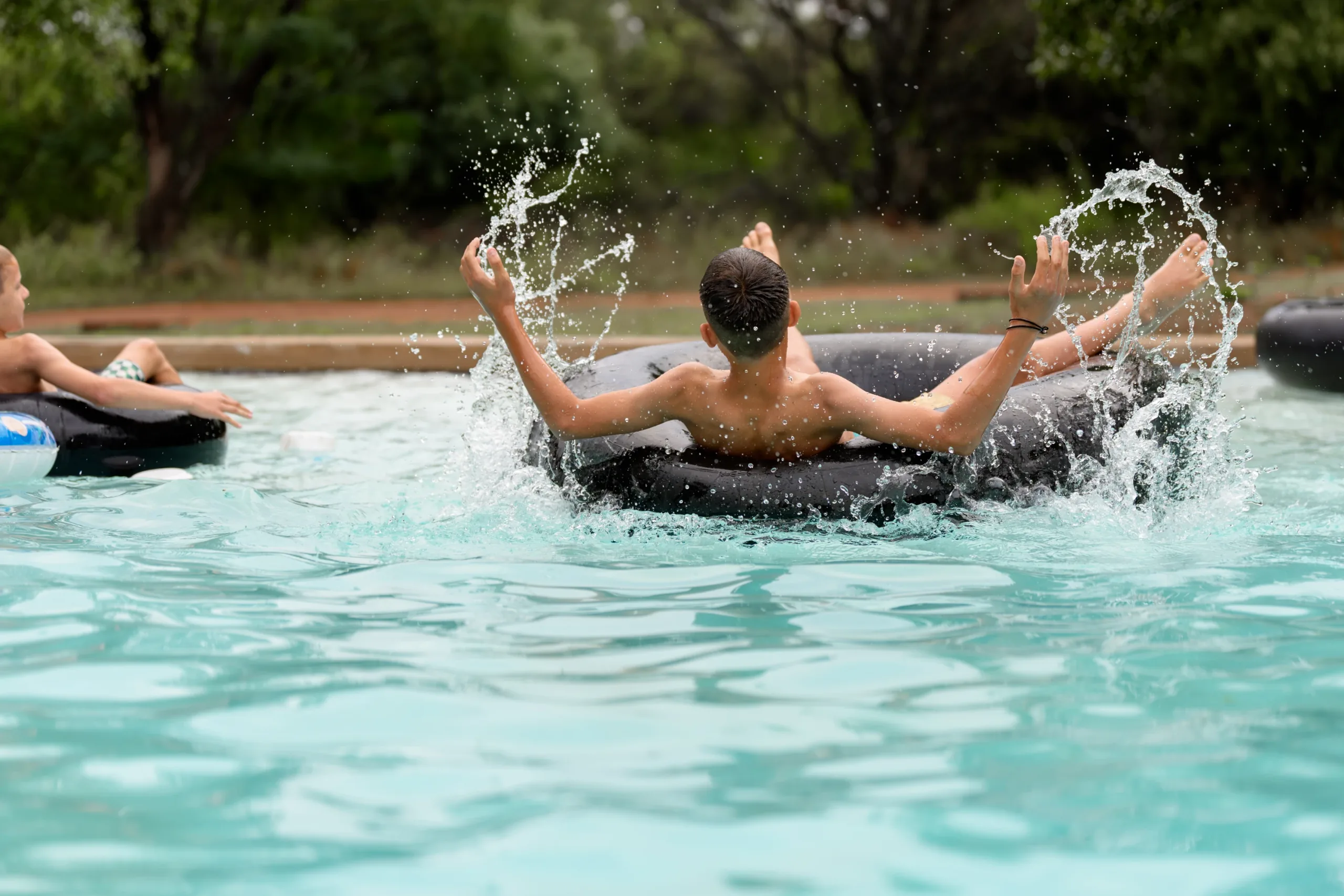 Family pool time