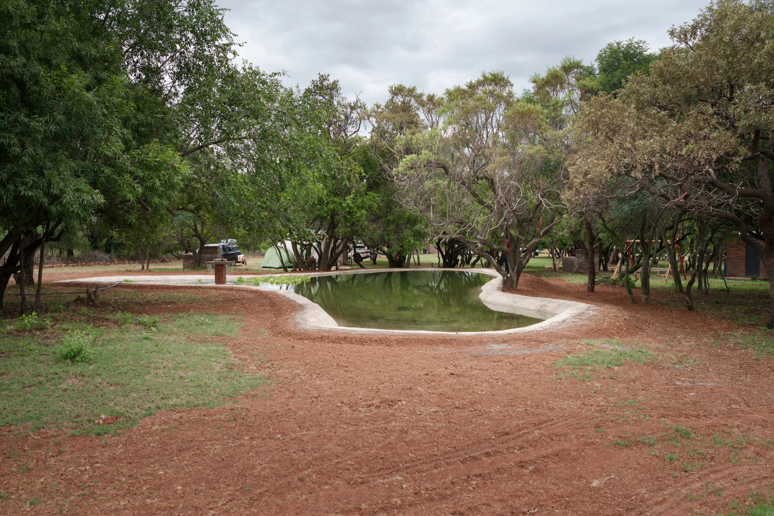Nature and dam at Impala Game Ranch Dinokeng